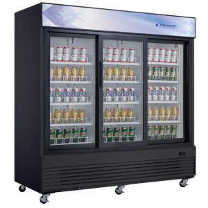 DSM-68SR Commercial Glass Sliding 3-Door Merchandiser Refrigerator